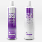Kit básico de productos de uso diario para el cabello con champú rubio + violeta y acondicionador rubio + violeta